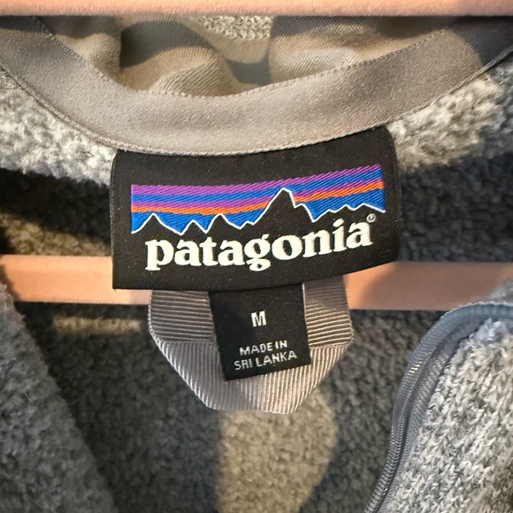 Patagonia Birch White Quarter Zip Pullover with Logo - Picture 2 of 4